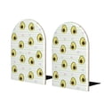 thumbnail image 1 of Naloa Avocado of a Hear 2 Pcs Bookend Large Capacity Office Book Ends for Home Office Library School Study Decoration, 1 of 8