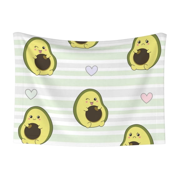 Naloa Avocado of a Hear Dog Blanket, 3 Sizes Cat Blanket for Indoor Cats Large Medium Small Dog Gifts-Small