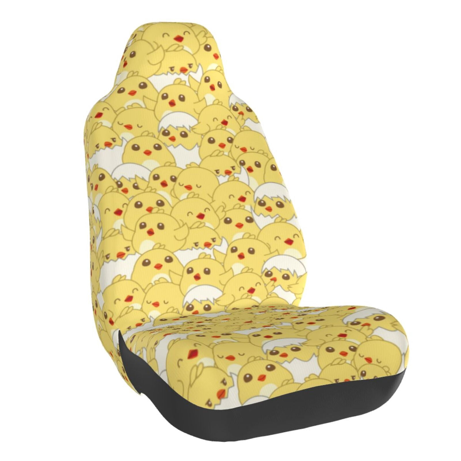 Naloa Baby Chicks Car Seat Covers Universal Front Seat Coves for Car Accessories ,Padded Car Covers for Automotive, SUV, Truck, and Van
