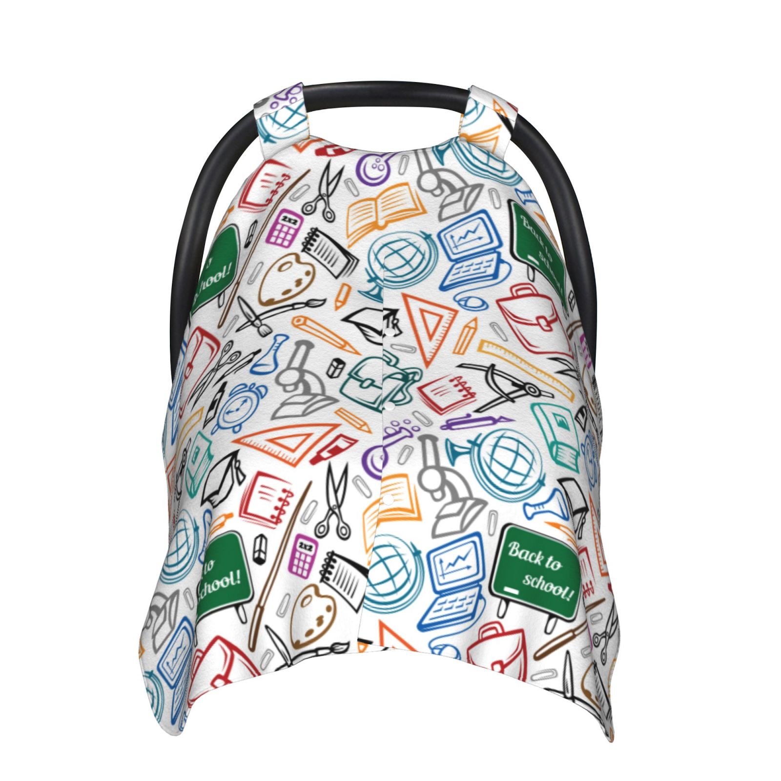 Naloa Back To School Baby Car Seat Cover, Breathable Baby Carrier Cover, Multiuse Baby Carrier Cover & Nursing Breastfeeding Cover
