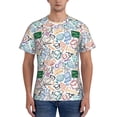 thumbnail image 1 of Naloa Back To School Men's T-Shirt Sport T-shirt Men's Basic Tee Casual Men's Shirt, Round Neck, Short Sleeves - X-Large, 1 of 5