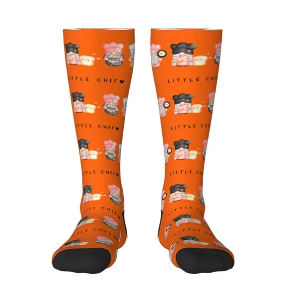 Naloa Baker Gnome Thigh High Socks Extra Long Stretchy Sock Women Over Knee High Opaque Stocking Daily Wear