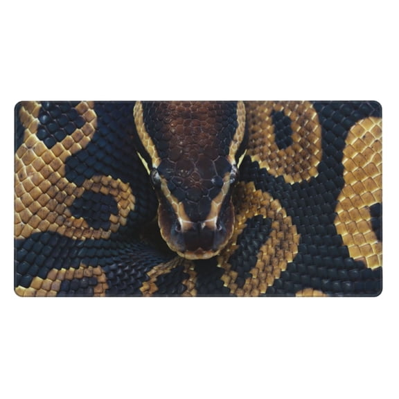 Naloa Ball Phyton Snake Gaming Mouse Pad Large Mouse Mat Long Extended Desk Pad Non-Slip Rubber Mice Pads Stitched Edges Thin Pad (16x29.5 Inch)