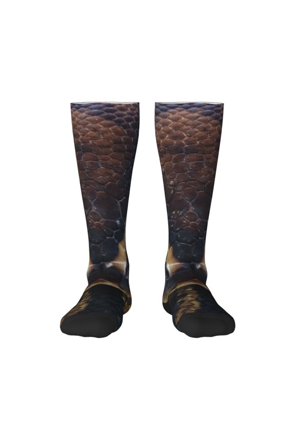 Ball Phyton Snake Knee Socks, High Socks Long Stretchy Sock Women Knee High Stocking, Long Socks for Women