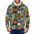 thumbnail image 1 of Naloa Balls Men’s Hoodies, Zip up Hoodie, Sweatshirts,Hoodies for Men Sizes S-3XL-X-Large, 1 of 5