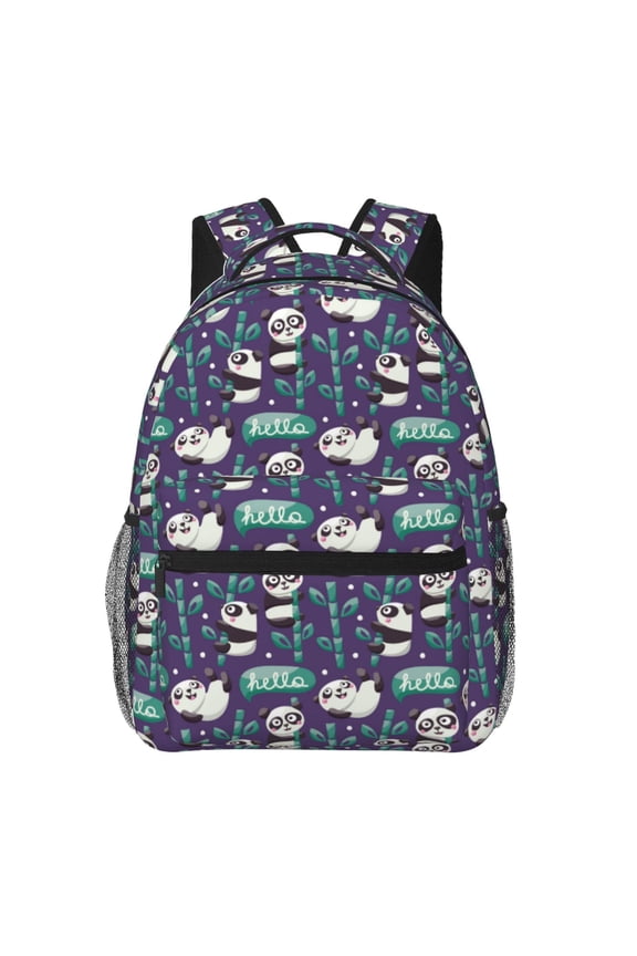 Bamboo Panda Print Solid Color Tie Formal Necktie for MenSuitable for business, daily life, work