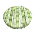thumbnail image 1 of Naloa Bamboo Stems And Leaves Round Bar Stool Cushion Cover 12-14 inch, Fits Kitchen, Office, Restaurant Chairs - {sizeName}12 inch, 1 of 7