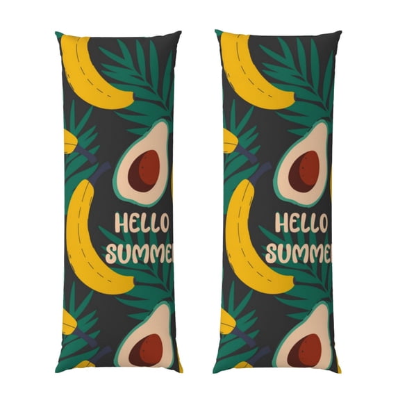 Naloa Banana And Avocado Body Pillow Cover, Pillowcases with Hidden Zipper Breathable Long Pillow Case (Pillows are not included,20x54 inch)