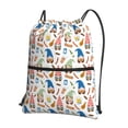 thumbnail image 1 of Naloa Barbecue Gnomes Drawstring Backpack String Bag Cinch Water Resistant for Gym Shopping Sport Yoga, 1 of 6