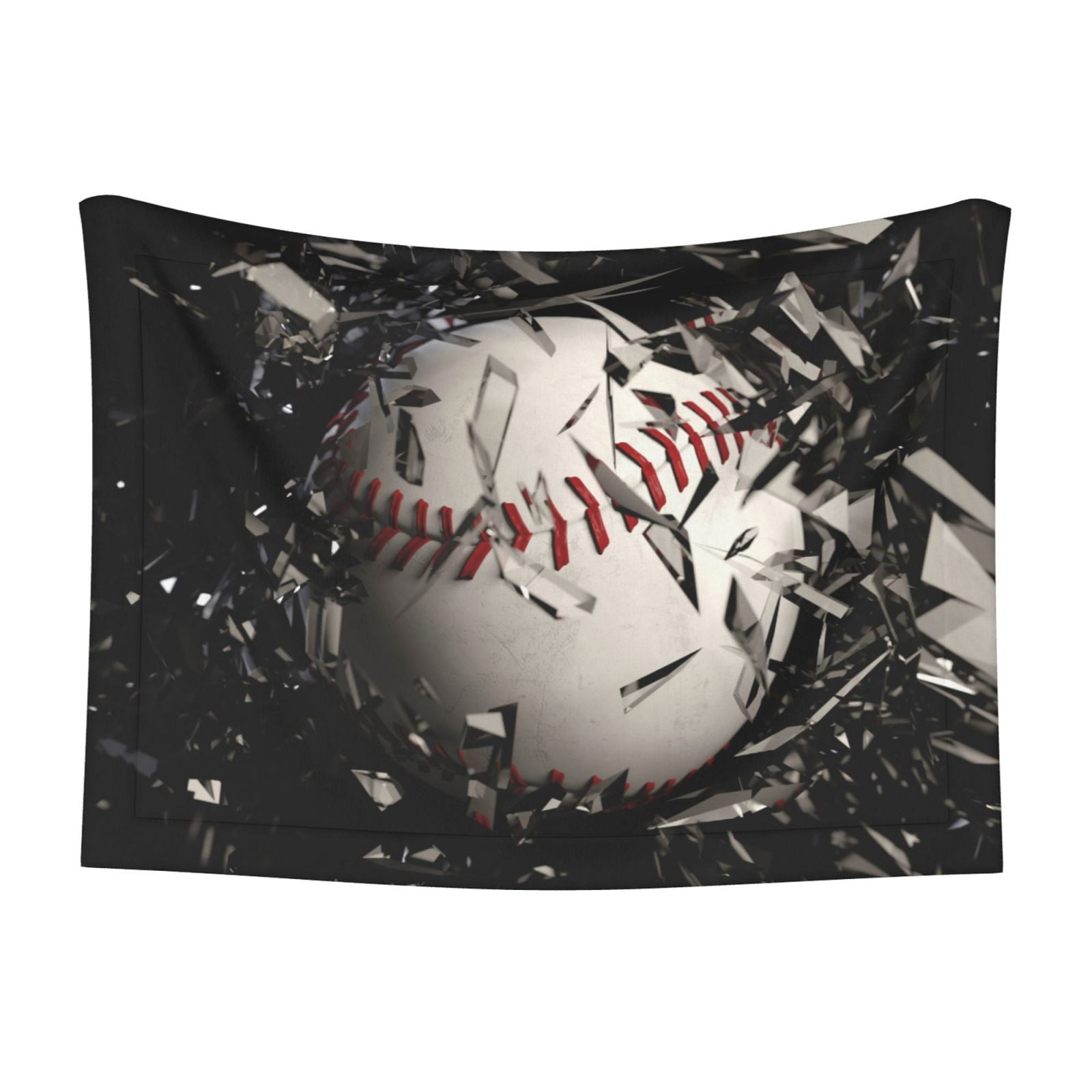 Naloa Baseball Breaking Glass Dog Blanket, 3 Sizes Cat Blanket for Indoor Cats Large Medium Small Dog Gifts-Large