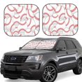 thumbnail image 1 of Naloa Baseballs 2 Piece Foldable Car Sun Shades, Car Windshield Sunshade, Front Window Sunshade for Car, Truck, SUV - Small, 1 of 7