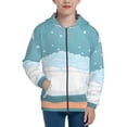 thumbnail image 1 of Naloa Bathtub with Soap Bubbles Teenage Zipper Hoodie, Long Sleeve Zip Up Hoodies Casual Jackets Tops for 7-12 Years-Medium, 1 of 6