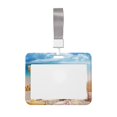 thumbnail image 1 of Naloa Beach Starfish Shell Card Badge Holder Work Badge Sleeve for Office, School, Factory, ID Credit Cards, Driver Licenses and Passes, 1 of 7