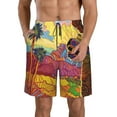 thumbnail image 1 of Naloa Beautiful African Woman Men's Beach Shorts, Surfing shorts, Swim trunks, Quick Dry Swim Trunks for Surfing Beach Fun - X-Large, 1 of 9