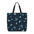 thumbnail image 1 of Naloa Beautiful Butterflies Tote Bag for Women, Foldable Tote Bag With Zipper, Large Shoulder Bag, Top Handle Handbag for Travel, Work, Shopping, 1 of 9
