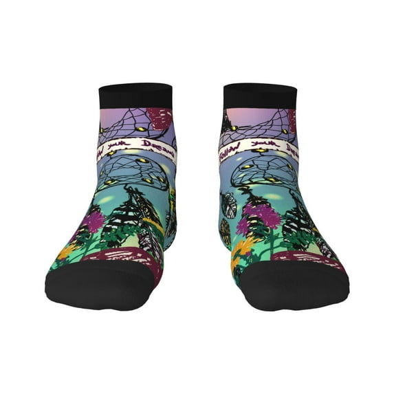Naloa Beautiful Dreamcatcher Ankle Socks for Women Non Slip Socks No Show Socks Classic Low Cut Casual Socks Casual Socks