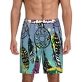 thumbnail image 1 of Naloa Beautiful Dreamcatcher Men's Short Pajama Pants, Pj Shorts, Lounge Comfort Shorts-4X-Large, 1 of 6