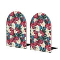 thumbnail image 1 of Naloa Beautiful Flower 2 Pcs Bookend Large Capacity Office Book Ends for Home Office Library School Study Decoration, 1 of 8
