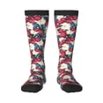 thumbnail image 1 of Naloa Beautiful Flower Thigh High Socks Extra Long Stretchy Sock Women Over Knee High Opaque Stocking Daily Wear, 1 of 6