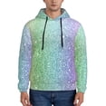 thumbnail image 1 of Naloa Beautiful Glitter Men's Casual Hooded Collar Drawstring Hoodies Pullover Sweatshirts Casual Long Sleeve Shirts-XX-Large, 1 of 7