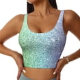 thumbnail image 1 of Naloa Beautiful Glitter Sports Bras for Women, High Support Bra with Removable Pads, Comfortable - Small, 1 of 9