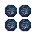 thumbnail image 1 of Naloa Beautiful New Year 2024 Leather Coasters for Drinks, Durable Drink Coasters 4 Set for Tabletop Protection, Luxurious Home Décor and Housewarming Gift ( {designName})Octagon, 1 of 6