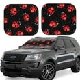 thumbnail image 1 of Naloa Beautiful Red Ladybug Print 2-Piece Windshield Sunshade,Foldable Car Front Window Sun Shades,for Most Sedans SUV Truck-Small, 1 of 6