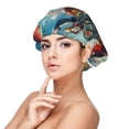 thumbnail image 1 of Naloa Beautiful Red Train Hot Air Balloon Adjustable Hair Bonnet for Sleeping, Hair Wrap Sleep Cap Turban for Women Men, Curly Straight Hair Long Large Braid Unisex, 1 of 6