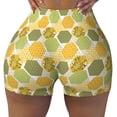 thumbnail image 1 of Naloa Bee honey Biker Shorts for Women Seamless Scrunch Short Women’s Yoga Shorts for Gym Running Sport Shorts - XX-Large, 1 of 9