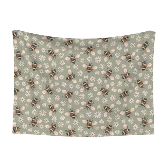 Naloa Bees And Chamomile Dog Blanket, 3 Sizes Cat Blanket for Indoor Cats Large Medium Small Dog Gifts-Large