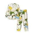 thumbnail image 1 of Naloa Bees Collecting Nectar Men’s Pajamas Set - Long Sleeve Button Down Sleep Shirt and Pajama Bottoms Sleepwear Set-XX-Large, 1 of 7