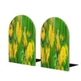 thumbnail image 1 of Naloa Bees Pollinates A Yellow Dandelion 2 Pcs Bookend Large Capacity Office Book Ends for Home Office Library School Study Decoration, 1 of 8