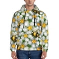 thumbnail image 1 of Naloa Bees and Flower Men's Casual Hooded Collar Drawstring Hoodies Pullover Sweatshirts Casual Long Sleeve Shirts-3X-Large, 1 of 7