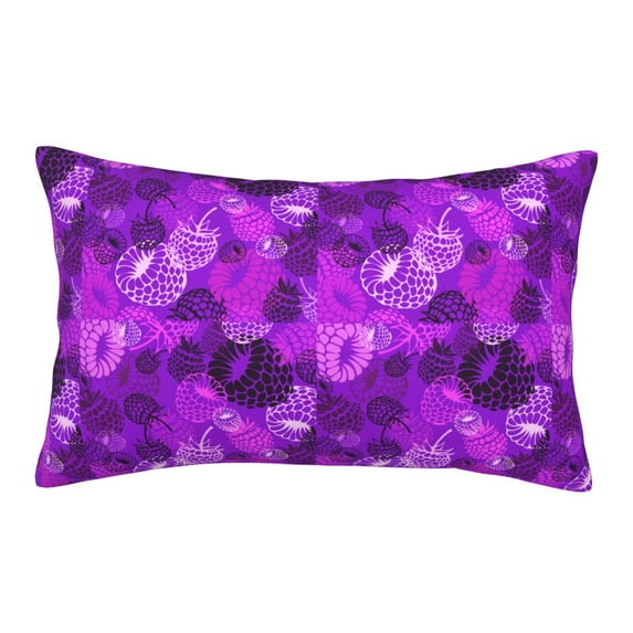 Naloa Berry Raspberry Pillowcase, Throw Pillowcase, Wrinkle-Free, Stain-Resistant with Hidden Zipper for Bedroom Sofa-16"x24"