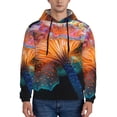 thumbnail image 1 of Naloa Bioluminescent Underwater Flower Men's Casual Hooded Collar Drawstring Hoodies Pullover Sweatshirts Casual Long Sleeve Shirts-3X-Large, 1 of 7