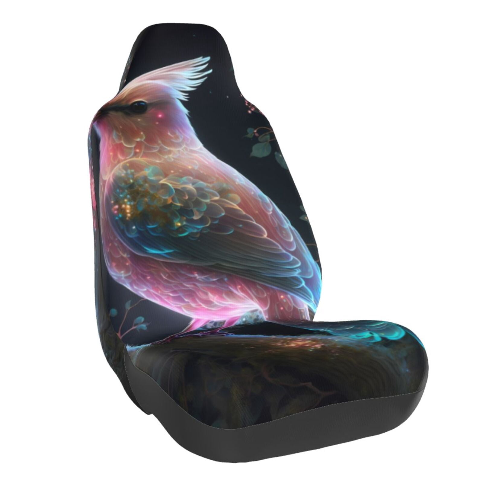 Naloa Bird 3 Car Seat Covers Universal Front Seat Coves for Car Accessories ,Padded Car Covers for Automotive, SUV, Truck, and Van
