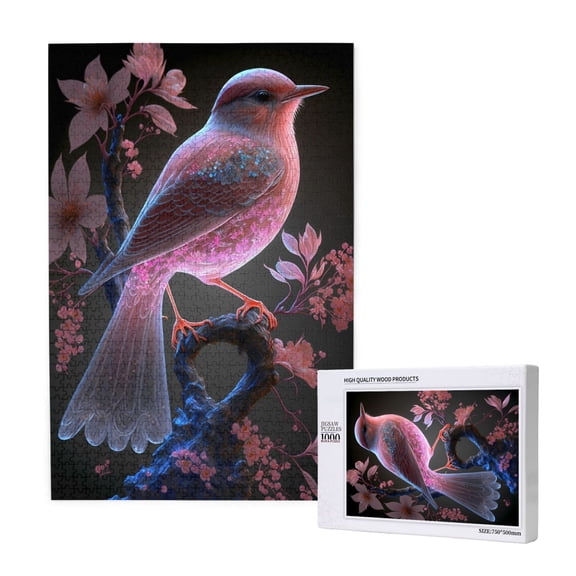 Naloa Bird6 Custom Puzzles Personalized Puzzle 1000 Pieces from Photo Custom Jigsaw Puzzle for Wedding, Graduation, (29.519.7in, Vertical)