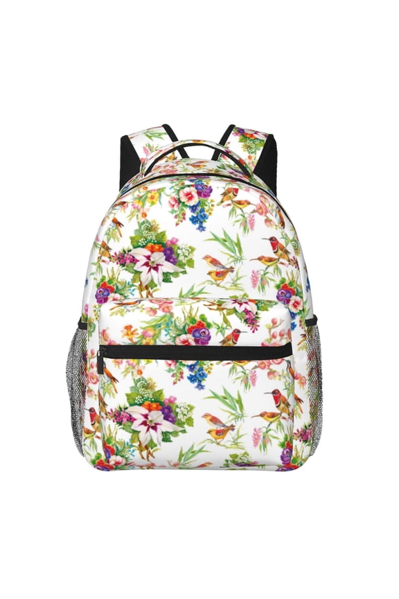 Birds And Flowers Print Solid Color Tie Formal Necktie for MenSuitable for business, daily life, work