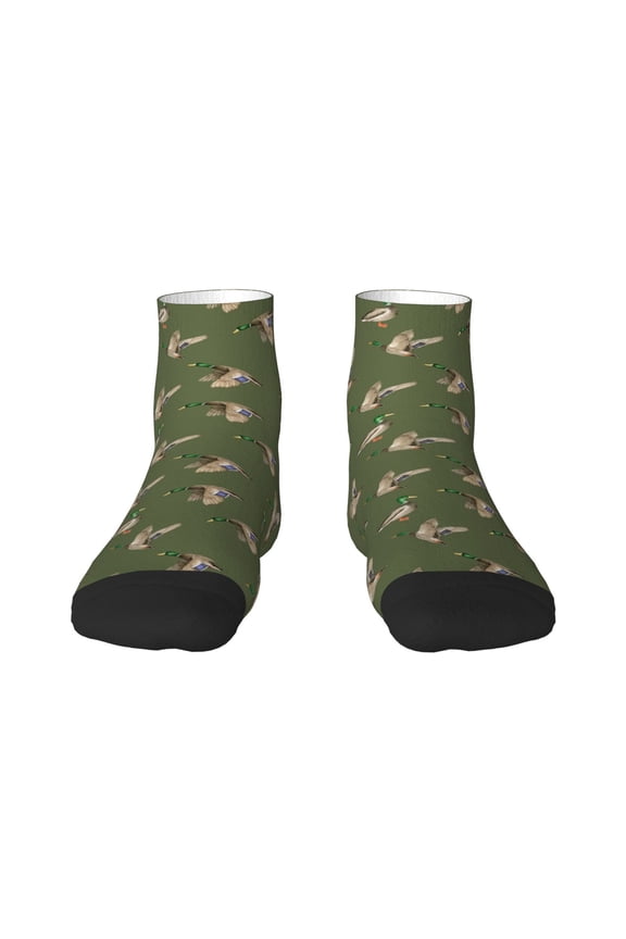 Birds Wild Ducks Ankle Socks for Women Non Slip Socks No Show Socks Classic Low Cut Casual Socks Casual Socks