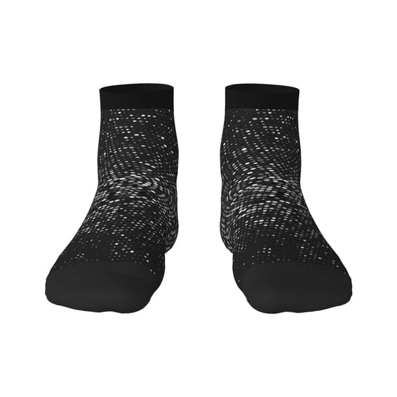 Naloa Black And White Dotted Ankle Socks for Women Non Slip Socks No Show Socks Classic Low Cut Casual Socks Casual Socks