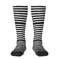 thumbnail image 1 of Naloa Black And White Stripes Thigh High Socks Extra Long Stretchy Sock Women Over Knee High Opaque Stocking Daily Wear, 1 of 6