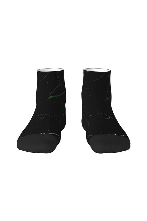 Black Marble Ankle Socks for Women Non Slip Socks No Show Socks Classic Low Cut Casual Socks Casual Socks
