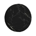 thumbnail image 1 of Naloa Black Marble Texture Abstract PVC Leather Spare Tire Wheel Cover for Car Truck SUV Camper Trailer Universal Fit many size16 inch, 1 of 6