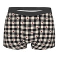 thumbnail image 1 of Naloa Black Plaid Heart Print Mens Underwear - Boxers for Men, Classic Briefs for Men, 1 of 9