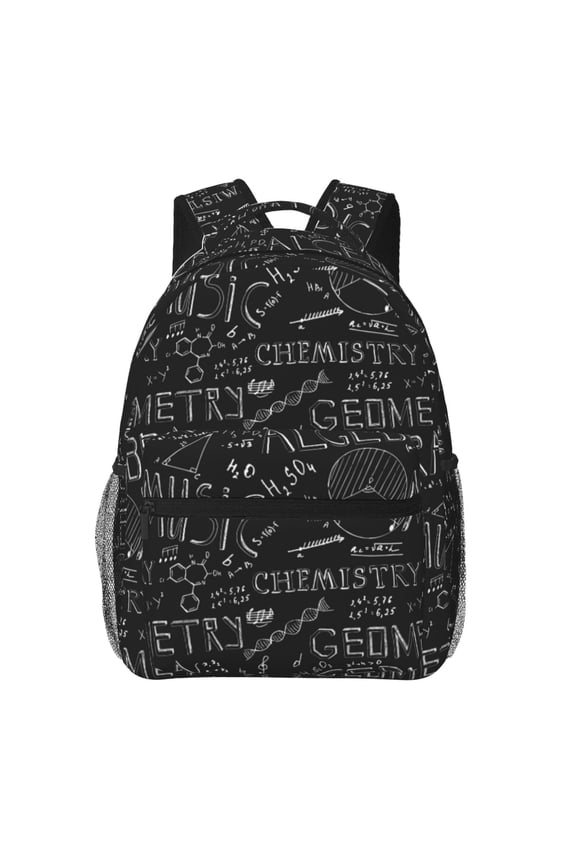 Black Scientific Print Solid Color Tie Formal Necktie for MenSuitable for business, daily life, work