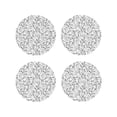 thumbnail image 1 of Naloa Black White Music Leather Coasters for Drinks, Durable Drink Coasters 4 Set for Tabletop Protection, Luxurious Home Décor and Housewarming Gift ( {designName})Round Shape, 1 of 6