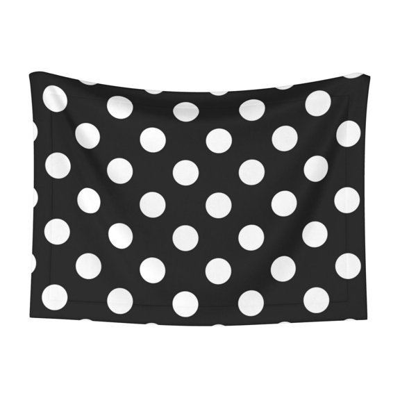 Naloa Black and White Polka Dot Dog Blanket, 3 Sizes Cat Blanket for Indoor Cats Large Medium Small Dog Gifts-Medium
