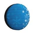 thumbnail image 1 of Naloa Blue Christmas PVC Leather Spare Tire Wheel Cover Spare Tire Cover, for Car Truck SUV Camper Trailer Universal Fit(14-17in)-16 inch, 1 of 6