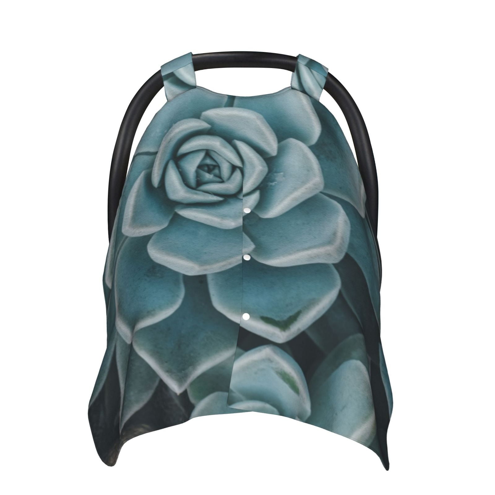 Naloa Blue Color Cactus Baby Car Seat Cover, Breathable Baby Carrier Cover, Multiuse Baby Carrier Cover & Nursing Breastfeeding Cover