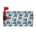 thumbnail image 1 of Naloa Blue Excavator Mailbox Covers Magnetic Post Box Cover Post Letter Box Cover Garden Decor-25.5x21 in, 1 of 8
